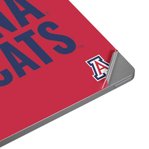 University of Arizona Wildcats Logo Split Red Universal Laptop 12in (9.8 x 6.8in) Skin